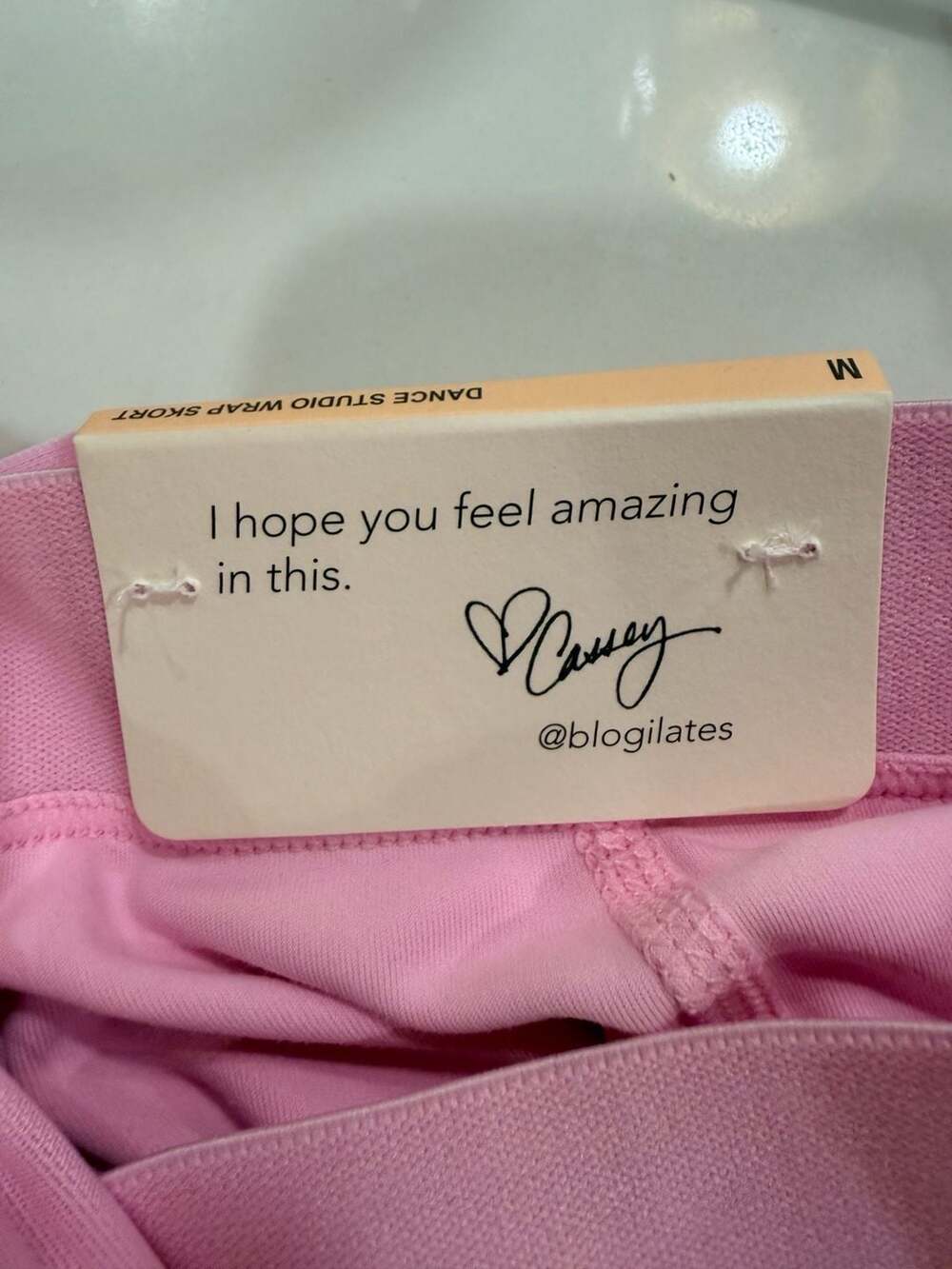 Blogilates Pink Dance Studio Wrap Skirt Womens Medium NWT Mesh Ruffle Activewear - Picture 9 of 12